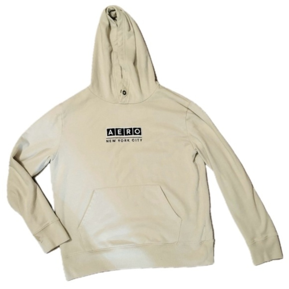 Aeropostale Men’s Hooded Sweatshirt
Cream Colored Sz Lrg & in Great Condition